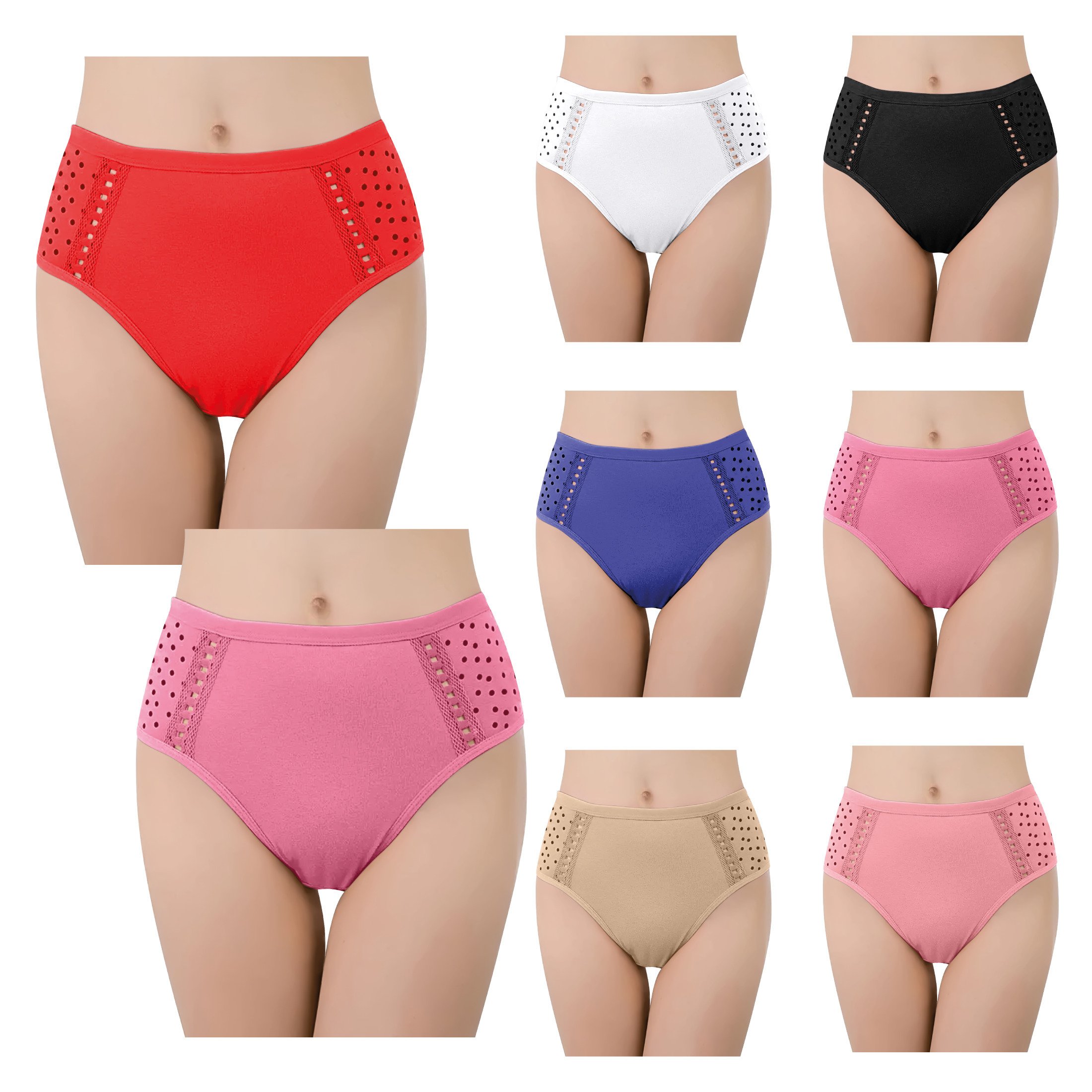 Generic 6-Pack: Women's Ultra Soft Moisture Wicking Panties Cotton Perfect Fit Underwear (Plus Sizes Available )