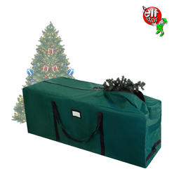 Elf Store Christmas Tree Storage Bag on Wheels Fits up to 12 Foot Disassembled Tree Rolling Duffel Bag