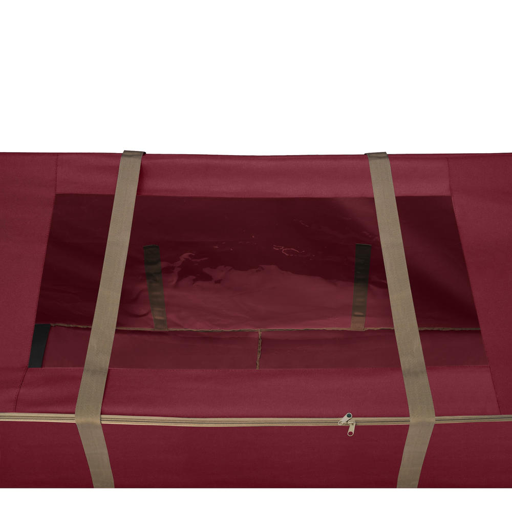 Elf Stor Rolling Christmas Tree Storage Duffel Bag w Window for 12 Ft Tree 60 X 25 In