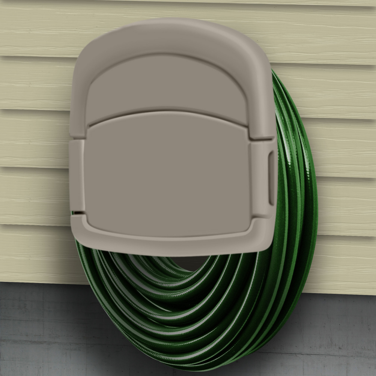 Sto-Away Wall Mounted Garden Hose Storage Caddy - 150-Foot Capacity for Standard 5/8" Outdoor