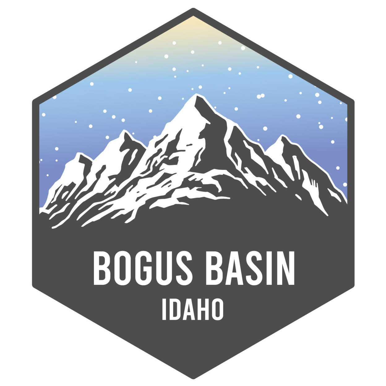 R and R Imports Bogus Basin Idaho Ski Adventures Souvenir 4 Inch Vinyl Decal Sticker