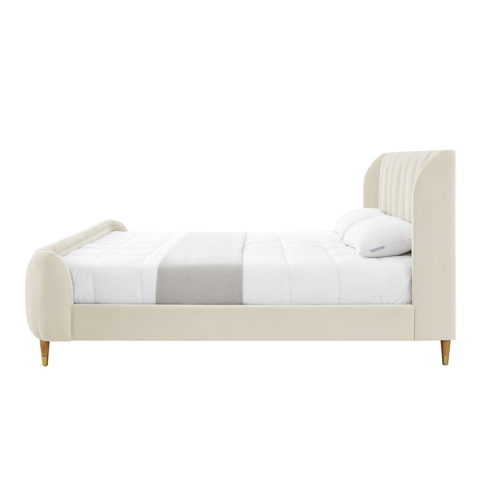 Loft Lyfe Sana Bed-Upholstered-Channel Tufted-Slats Included