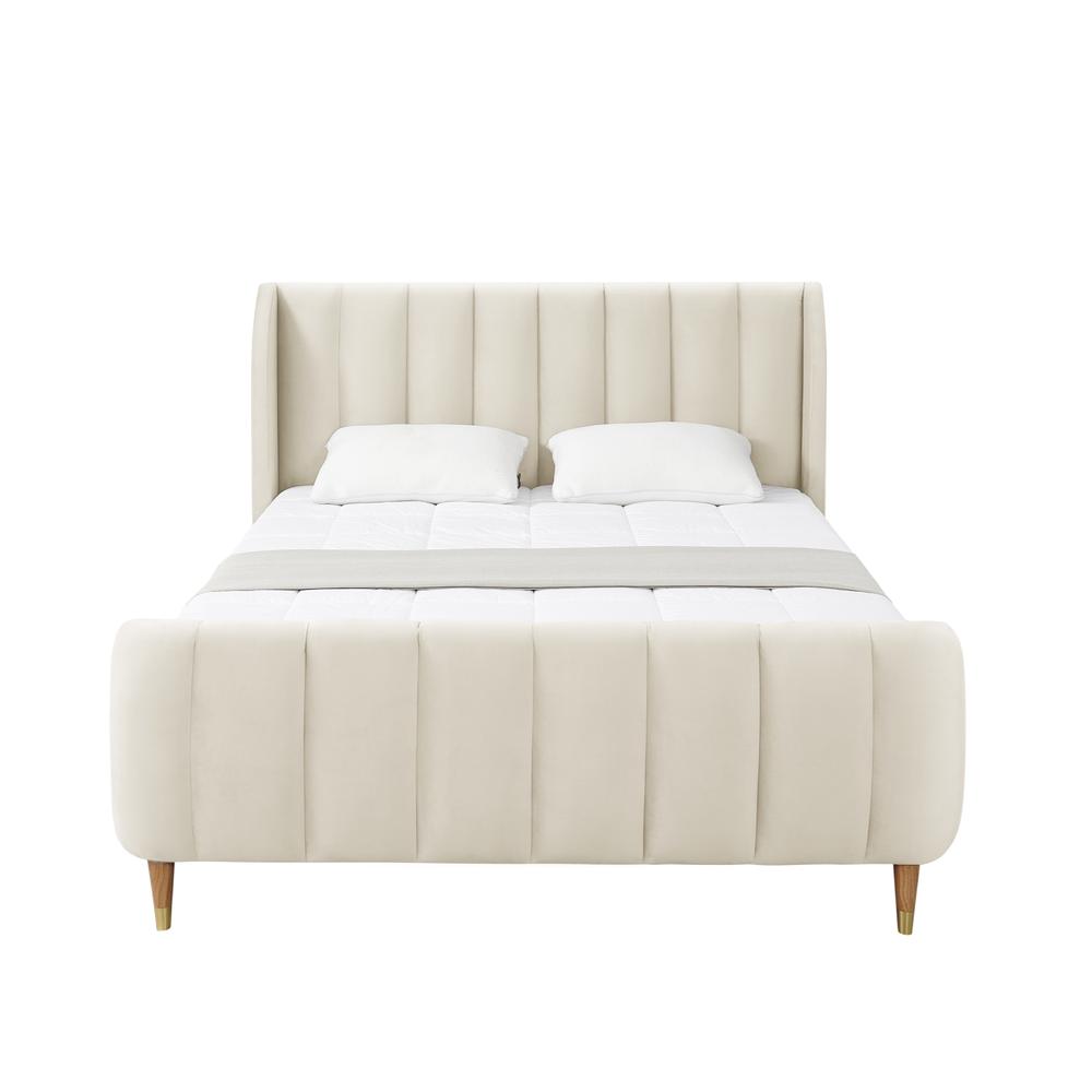Loft Lyfe Sana Bed-Upholstered-Channel Tufted-Slats Included