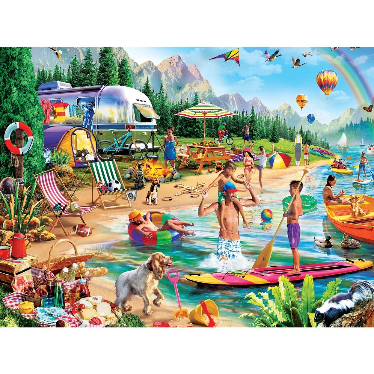 MasterPieces Campside - Day at the Lake 300 Piece EZ Grip Jigsaw Puzzle