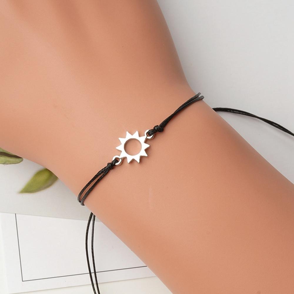 Generic 2Pcs  Moon Sun Style Adjustable Couple Bracelet Friend Gift Accessories