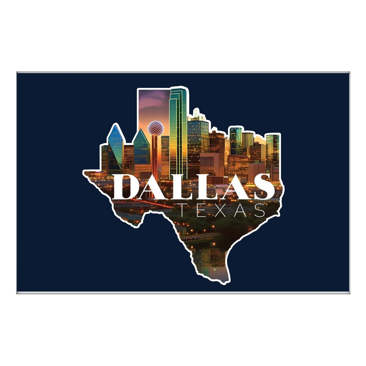 R and R Imports Dallas Texas C Souvenir 2x3-Inch Durable and Vibrant Decor Fridge Magnet