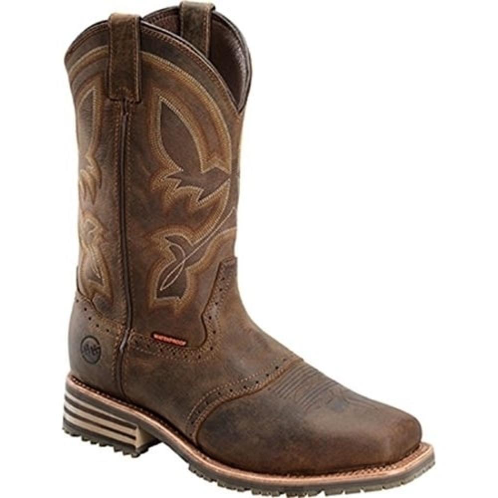 Double H Mens Double H 11" Composite Safety Toe Waterproof Western Roper Boot DH5124 LIGHT BROW
