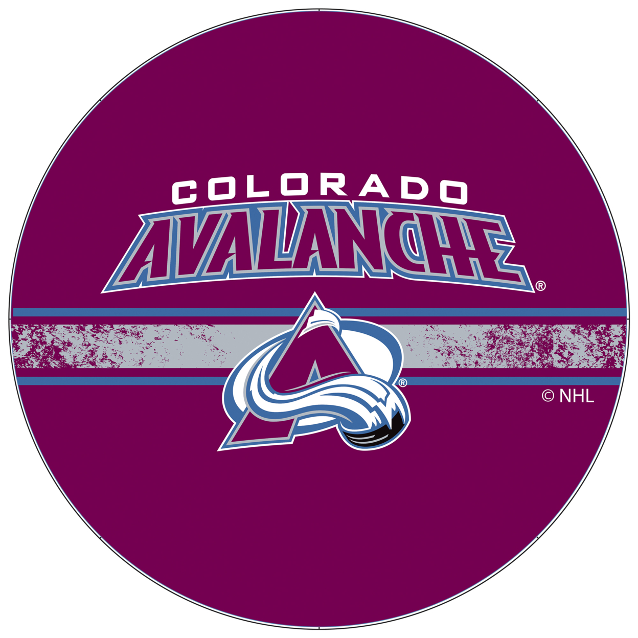 ADG Source NHL Swivel Swivel Bar Stool with Back -Colorado Avalanche