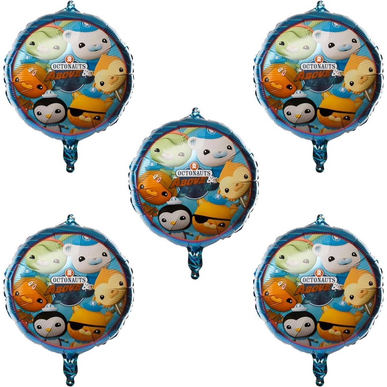Mighty Mojo Octonauts Themed Foil Balloon Set 5ct Shimmering Kids Party Supplies Mighty Mojo