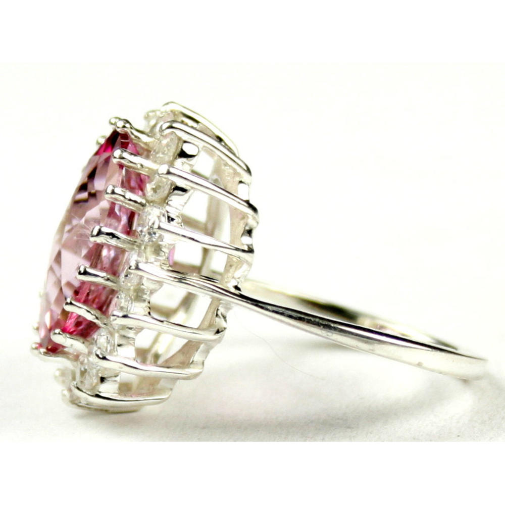 SylvaRocks Sterling Silver Royal Engagement Ring Pure Pink Topaz SR310