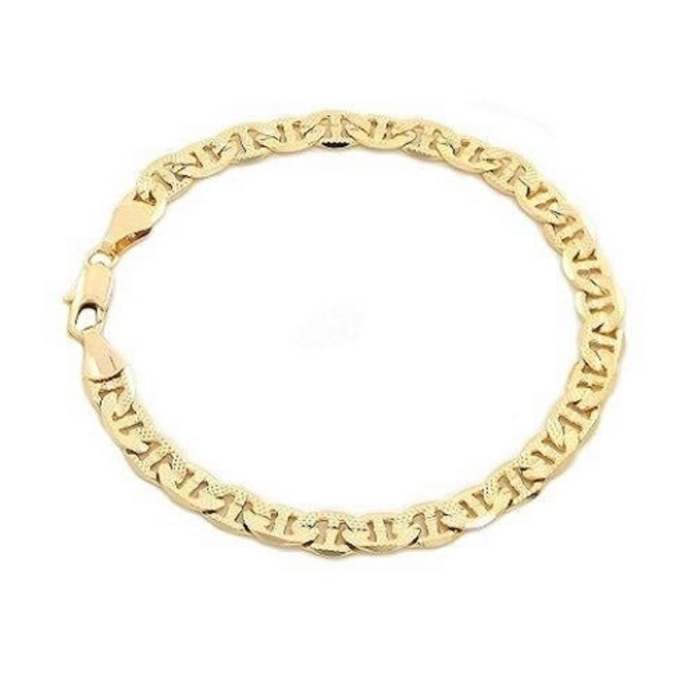 RM 14k Gold Filled Matt Finish Mariner Link Bracelet