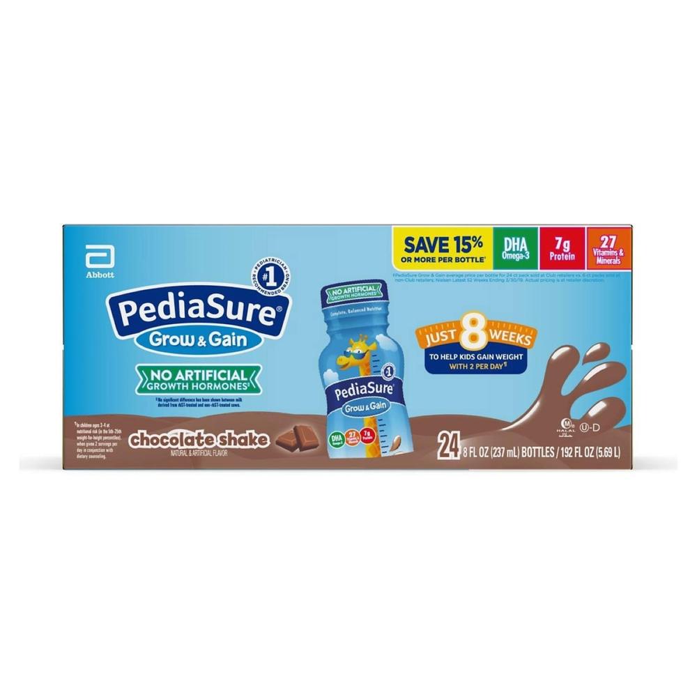 PediaSure Chocolate Shake - 8 Fluid Ounce - 24 Pack