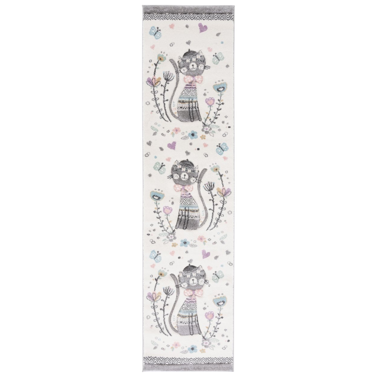 SAFAVIEH Carousel Kids Collection CRK187A Ivory/Pink Rug
