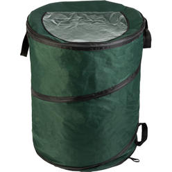 Wakeman Outdoors Outdoor Trash Can 46 Gallon Collapsible Garbage Can with 3 Stakes - Pop Up Trash Can