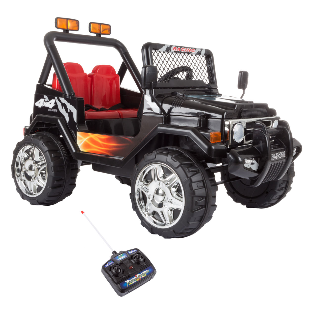 Lil' Rider All Terrain 4 Wheeler Ride on Toy with Remote Rechargeable Battery Operated Car