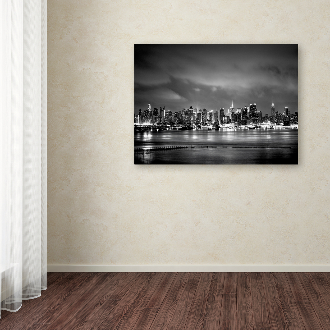 Trademark Global Preston  York Skyline Canvas Art 18 x 24