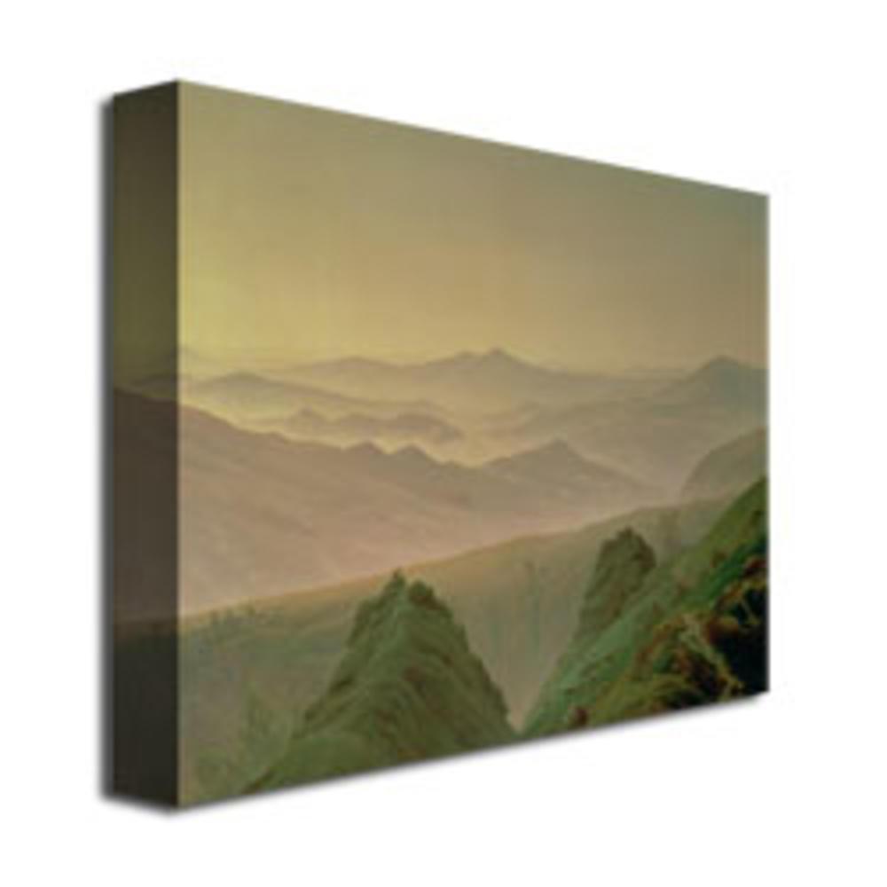 Trademark Global Caspar David Friedrich Morning in the Mountain Canvas Art 18 x 24