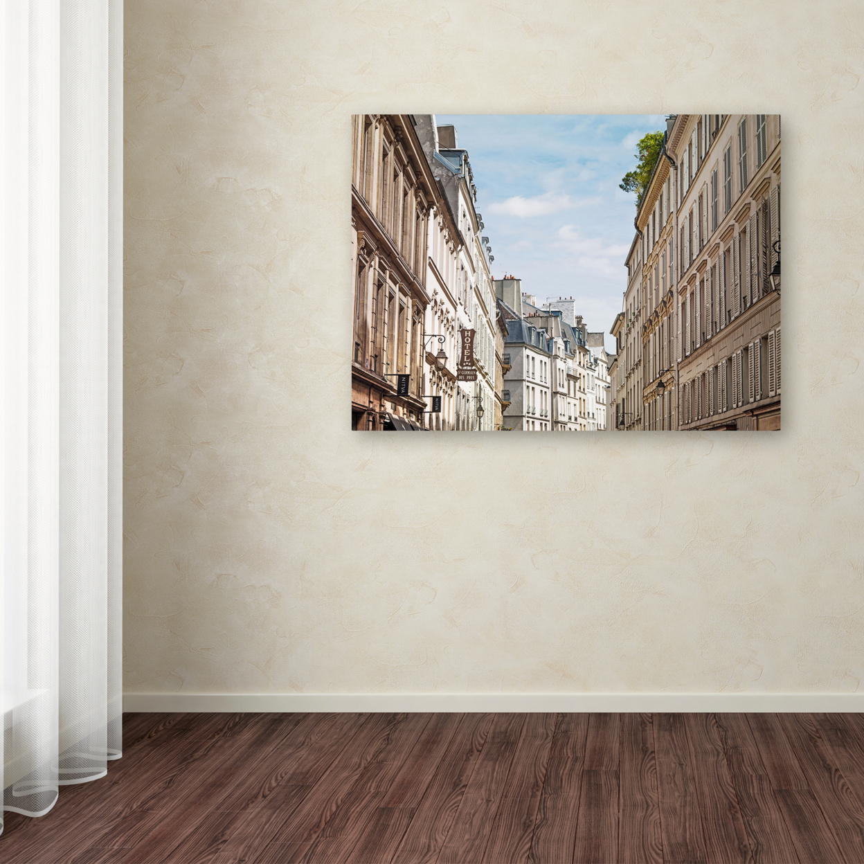 Trademark Global Preston Parisian Buildings Canvas Art 18 x 24