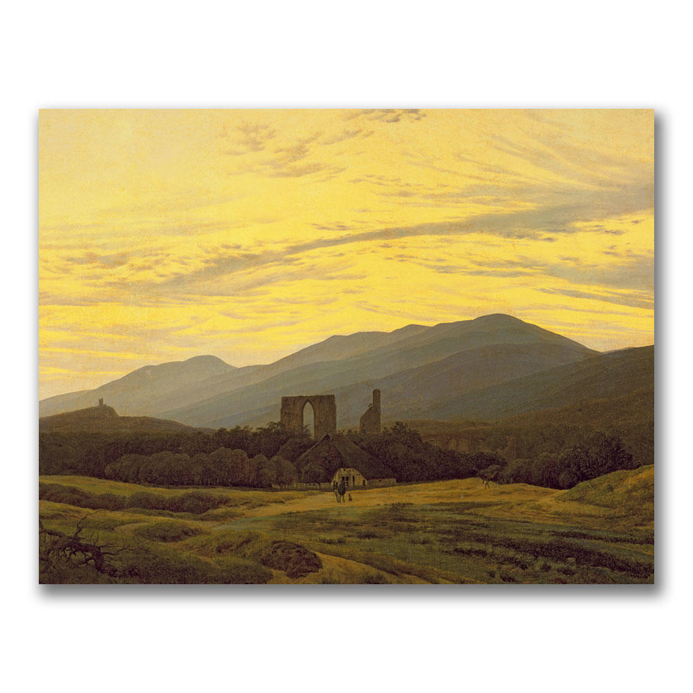 Trademark Global Caspar  Friedrich Ruins in the Riesengebirge Canvas Art 18 x 24