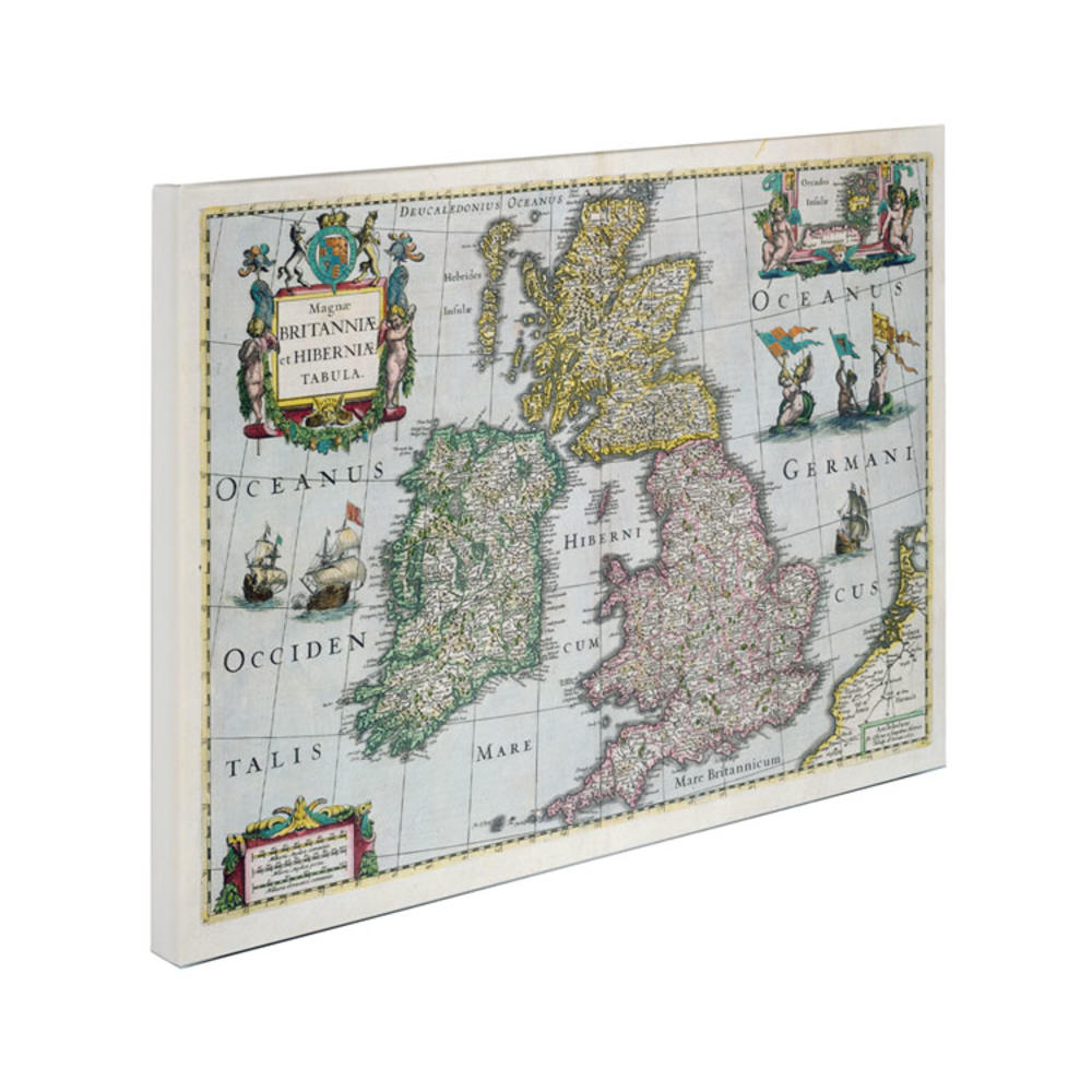 Trademark Global Map of Britain 1631 Canvas Art 18 x 24