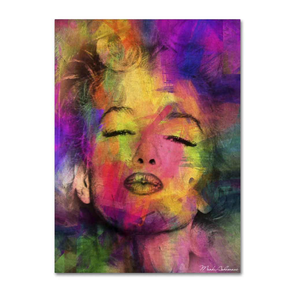 Trademark Global Mark Ashkenazi Marilyn Monroe VI Canvas Art 18 x 24