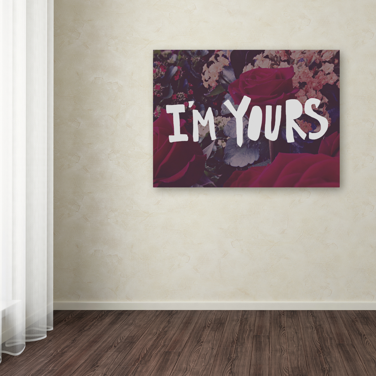 Trademark Global Leah Flores Im Yours Canvas Art 18 x 24