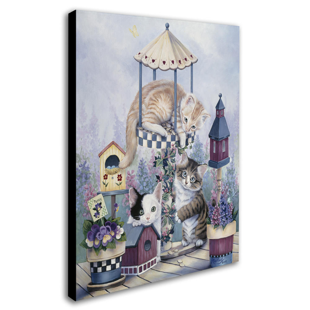 Trademark Global Jenny Newland Cat Carousel Canvas Art 18 x 24