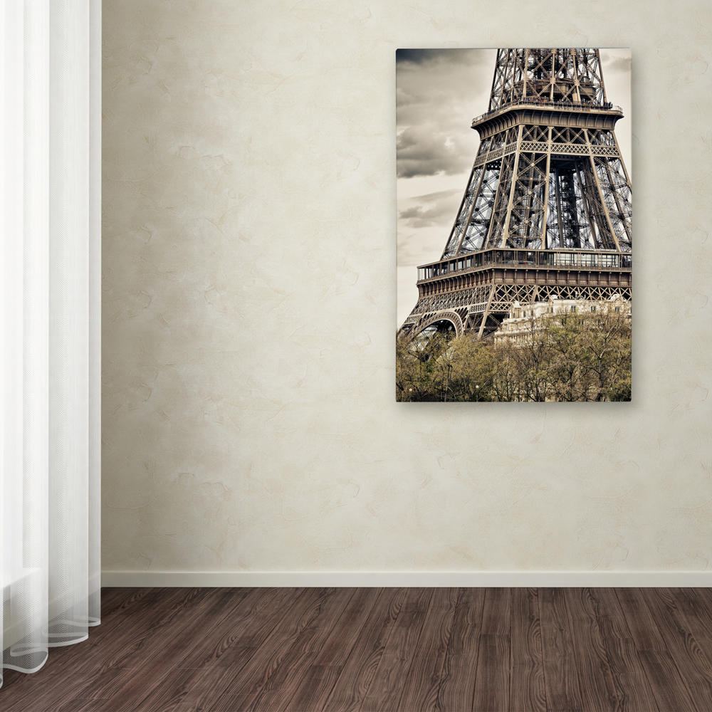 Trademark Global Philippe Hugonnard View of the Eiffel Tower Canvas Art 16 x 24