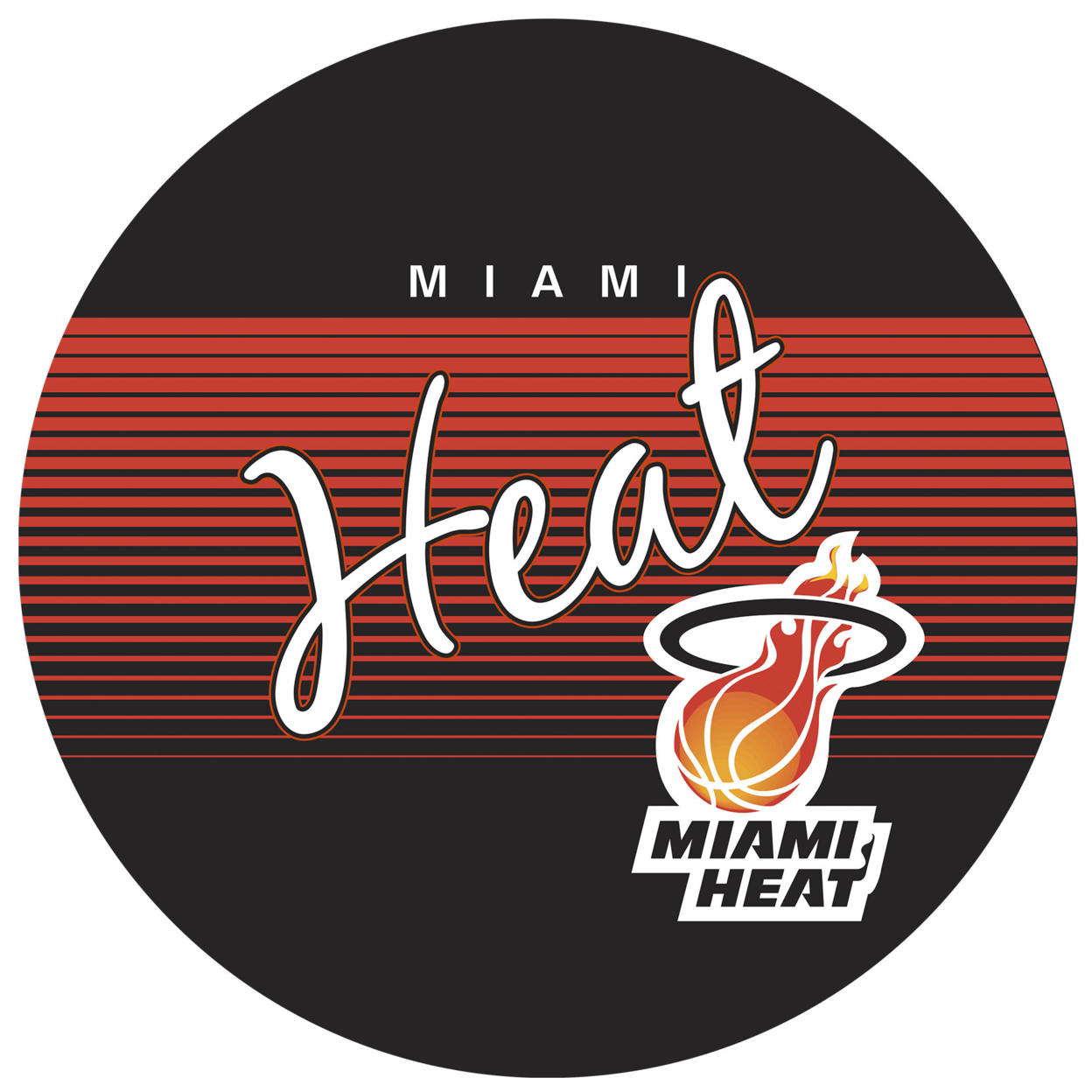 ADG Source Miami Heat NBA Hardwood Classics Swivel Bar Stool w/Back