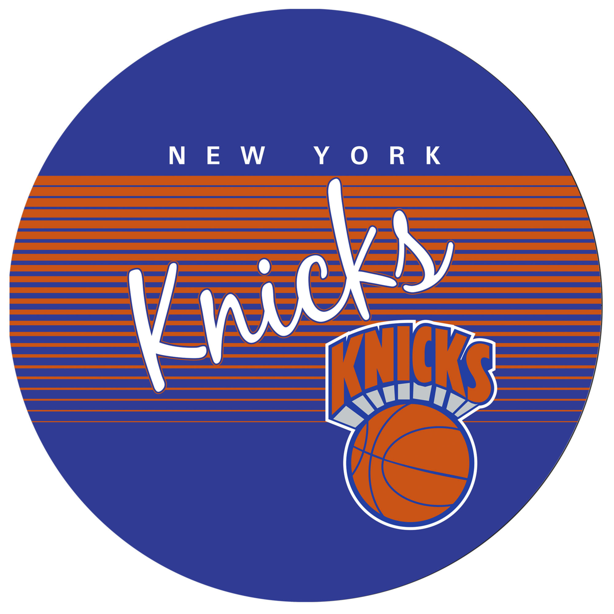ADG Source York Knicks NBA Hardwood Classics Swivel Bar Stool w/Back