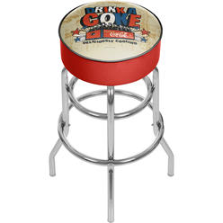 ADG Source Coca Cola Brazil Drink a Coke Padded Swivel Bar Stool 30 Inches High