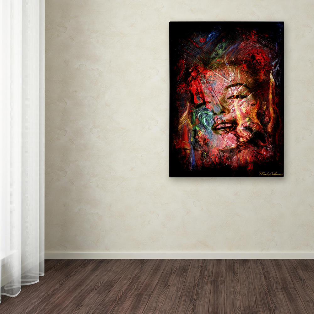 Trademark Global Mark Ashkenazi Marilyn Monroe VII Canvas Wall Art 35 x 47 Inches