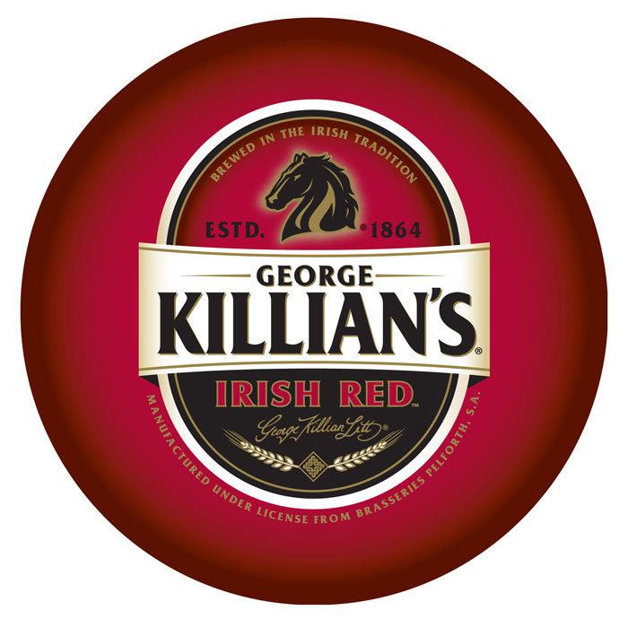 ADG Source George Killians Irish Red Padded Swivel Bar Stool 30 Inches High