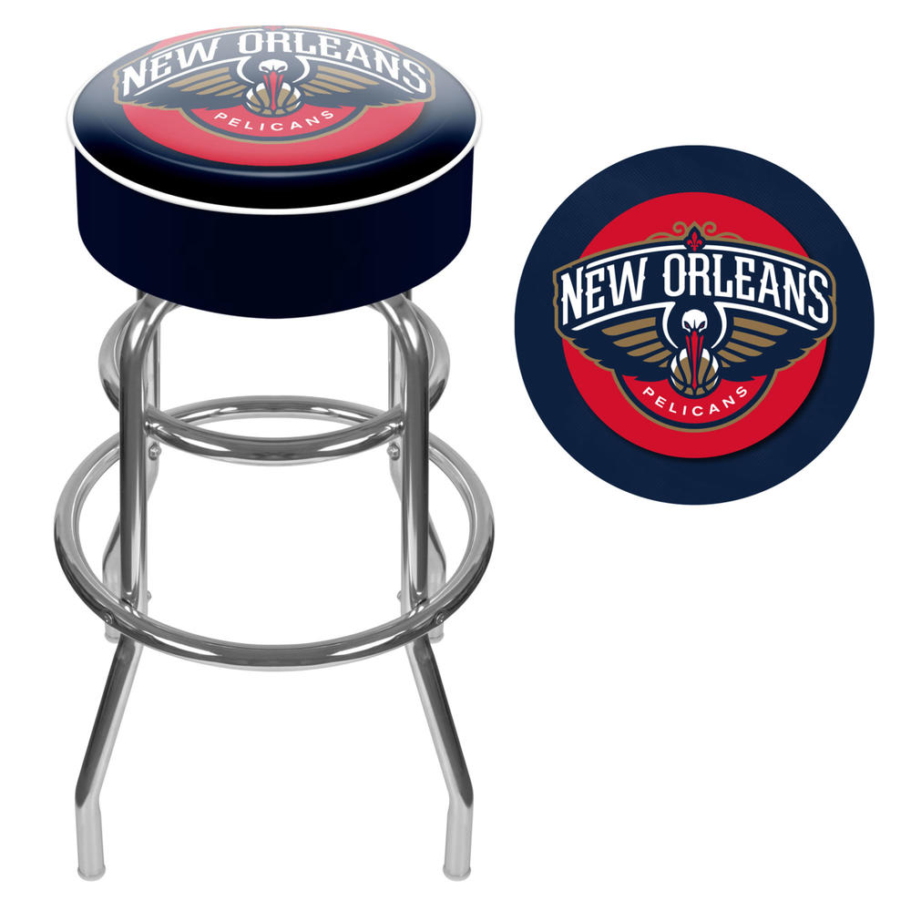 ADG Source Orleans Pelicans NBA Padded Swivel Bar Stool 30 Inches High