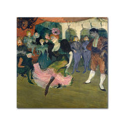 Trademark Global Henri Tolouse-Lautrec Marcelle Lender Dancing Huge Canvas Art 35 x 35