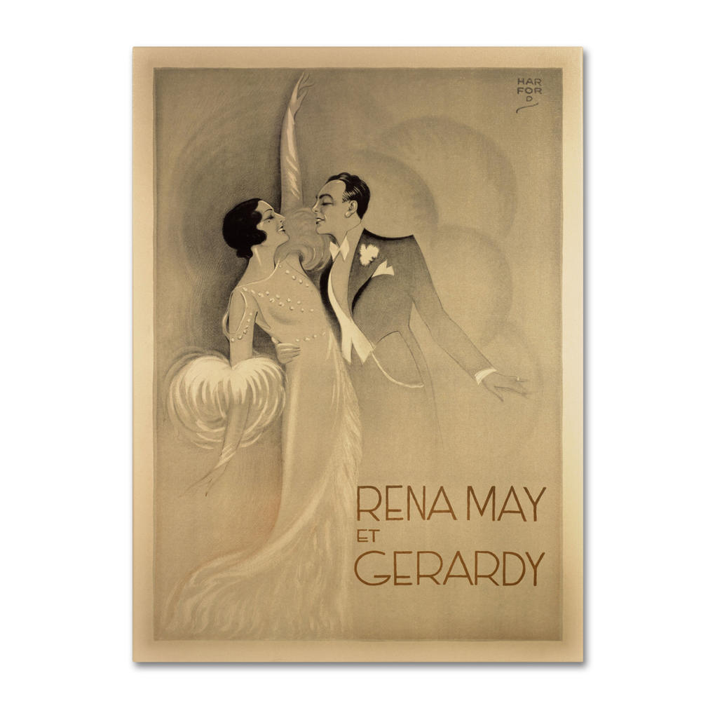 Trademark Global Rena May Et Gerardy Canvas Wall Art 35 x 47 Inches