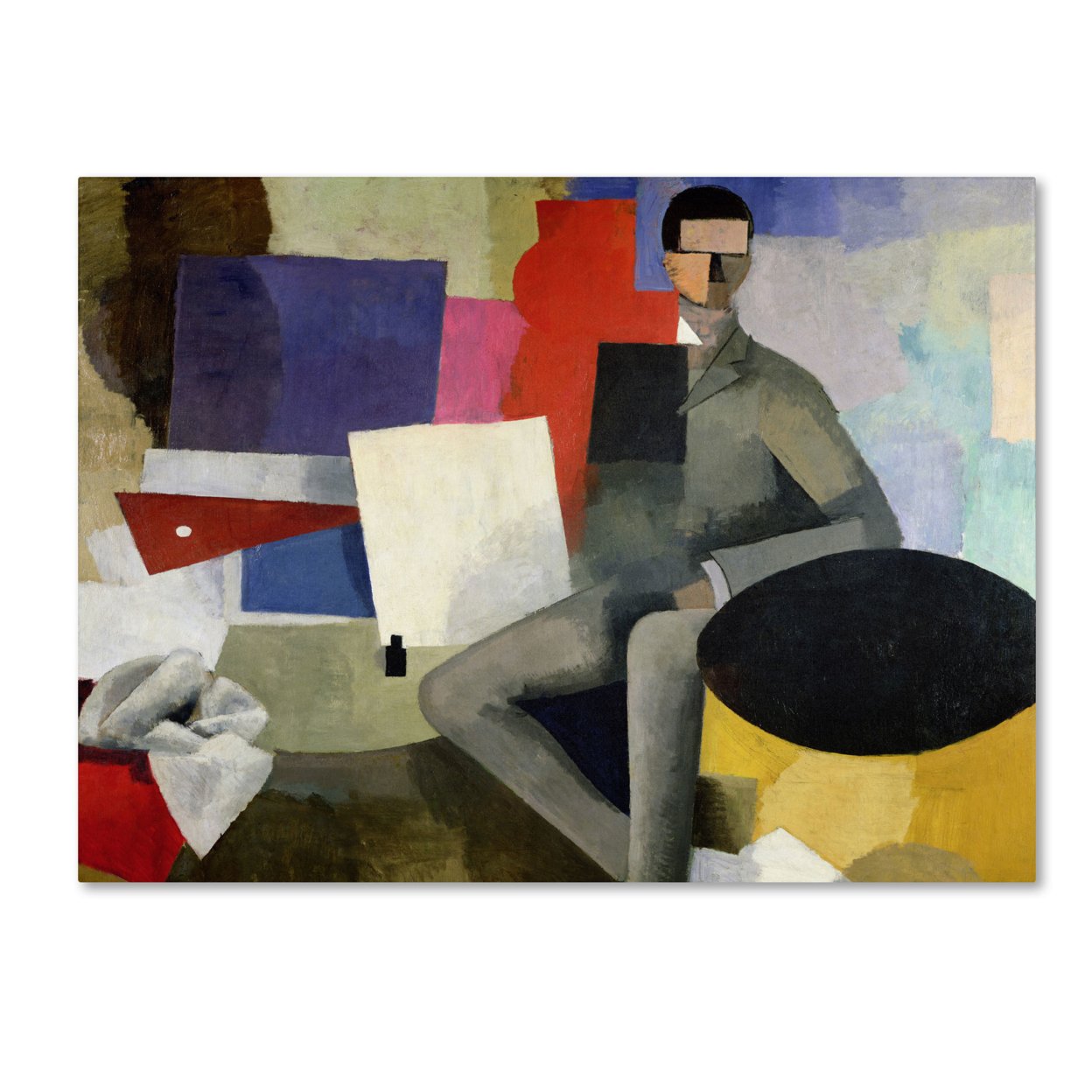 Trademark Global Roger de La Fresnaye The Architect Canvas Wall Art 35 x 47 Inches