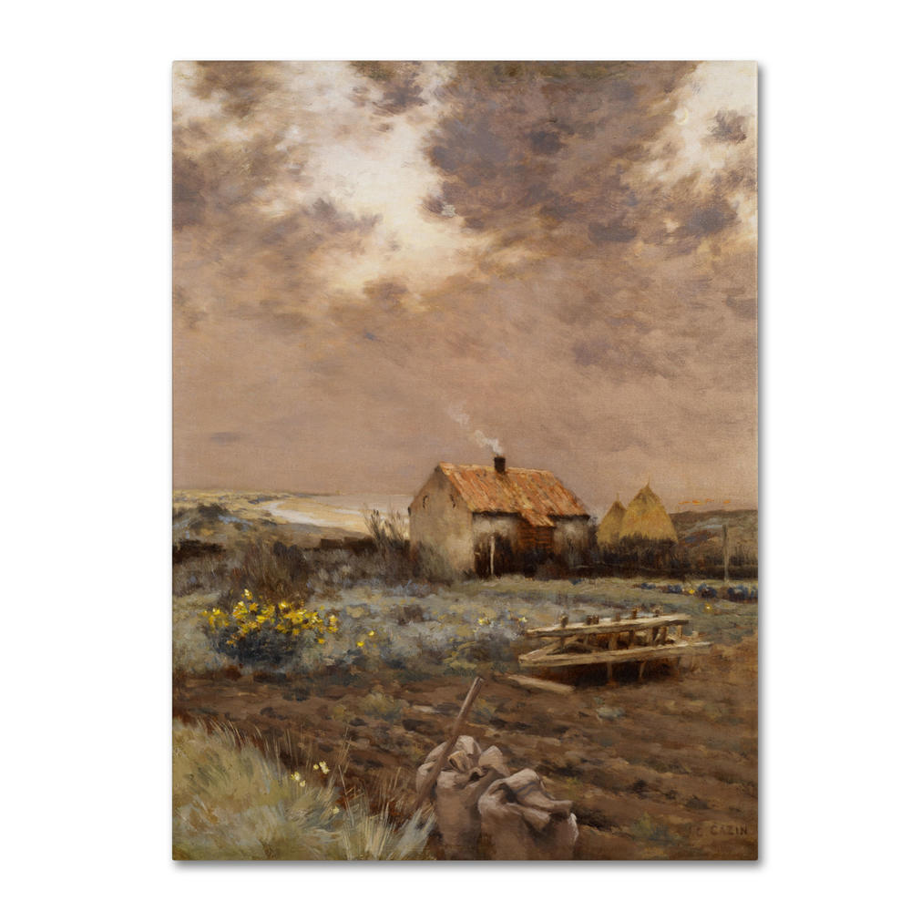 Trademark Global Jean Cazin Landscape 1880 14 x 19 Canvas Art