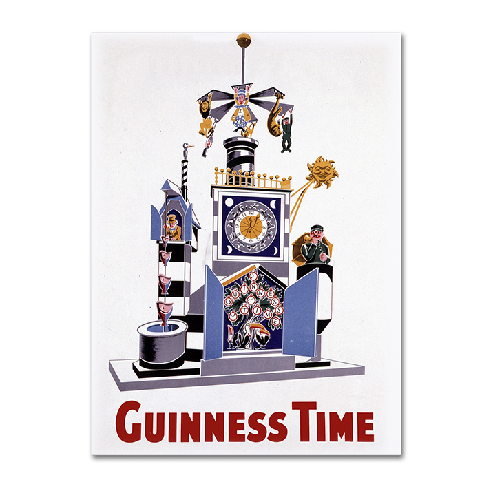 Trademark Global Guinness Brewery Guinness Time I 14 x 19 Canvas Art
