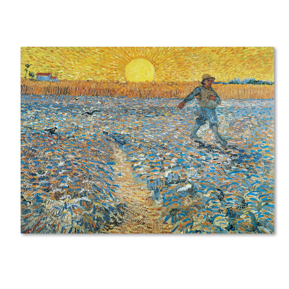Trademark Global Vincent van Gogh Sower 1888 14 x 19 Canvas Art