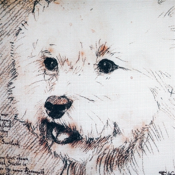 Pillow Decor - Westie Terrier 17x17 Dog Pillow