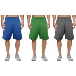 Bargain Hunters 5-Pack Mystery Deal: Mens Moisture-Wicking Plain/Solid Mesh Shorts