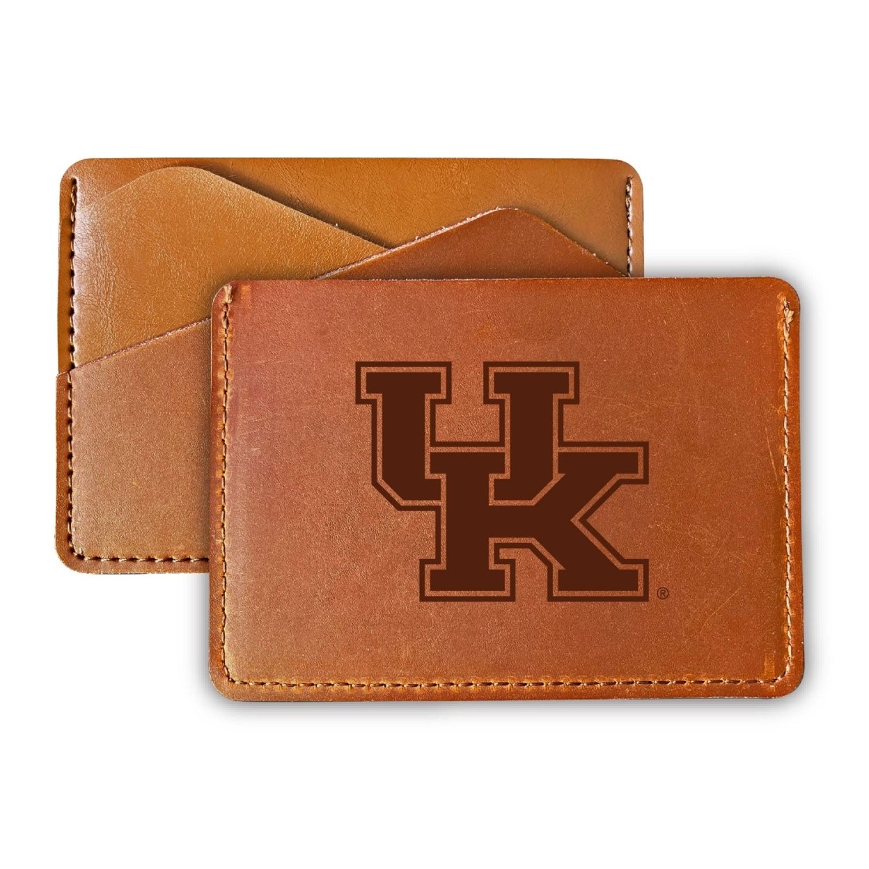 R and R Imports Elegant Kentucky Wildcats Leather Card Holder Wallet - Slim Profile, Engraved Design