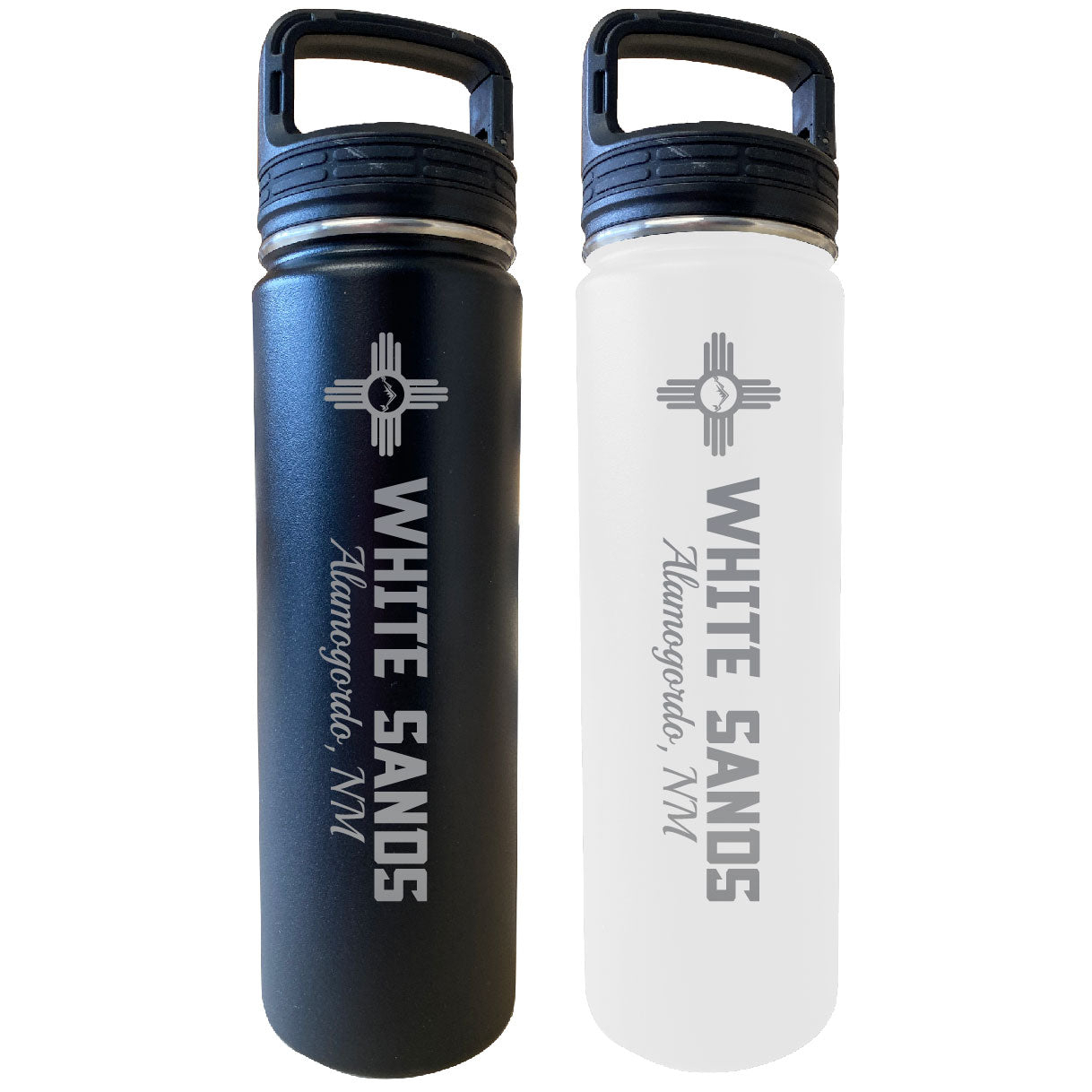 R & R INC. White Sands Alamogordo  Mexico 32 oz Engraved Insulated Double Wall Stainless Steel Water Bottle Tumbler