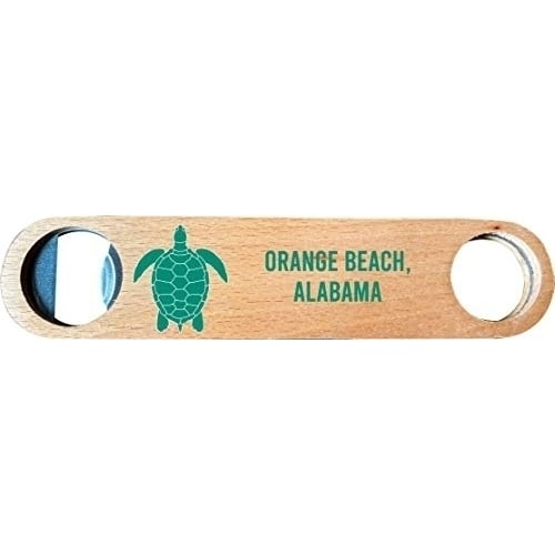 R and R Imports Orange Beach Alabama Wooden Bottle Opener turtle design