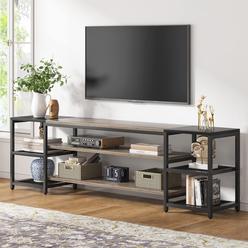 Tribesigns 78" TV Stand for TVs up to 85" Media Entertainment Center Console Table Industrial 3-Tier TV Console Table