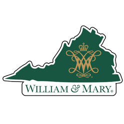 R and R Imports William and Mary 4-Inch State Shape 4-Pack NCAA Vinyl Decal Sticker for Fans, Students, and Alumni
