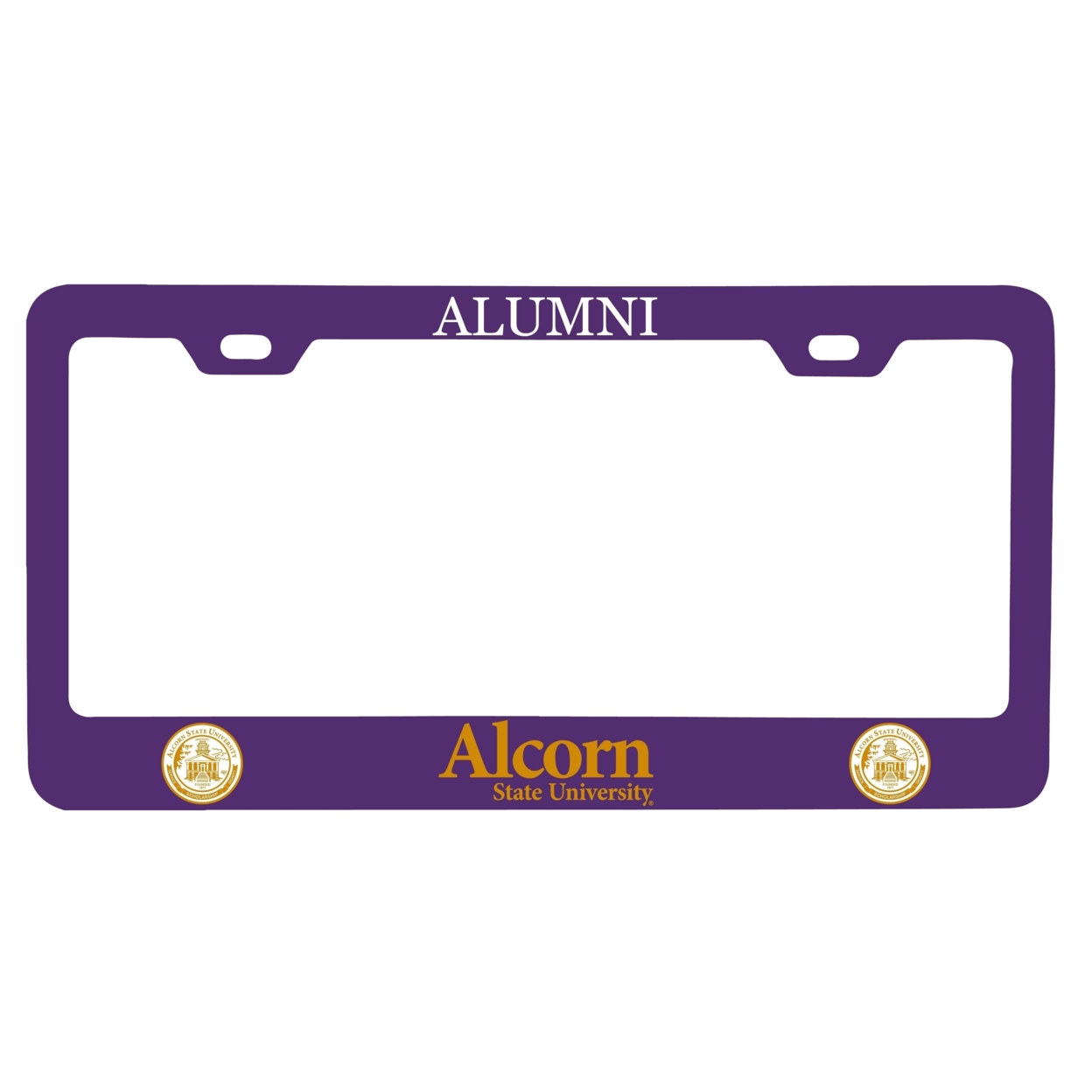 R and R Imports NCAA Alcorn State Braves Alumni License Plate Frame - Colorful Heavy Gauge Metal, Officially Licensed