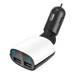 GLOBAL PHOENIX Dual USB Car Charger 17W 3.4A Phone Tablet Cigarette Lighter Charger USB Charging Adapter
