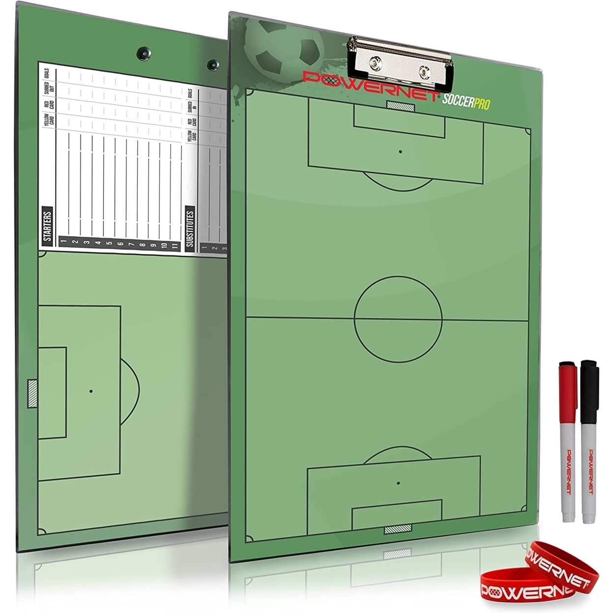 PowerNet Soccer Pro LineUp Double-Sided Coaching and Score Board (1207)